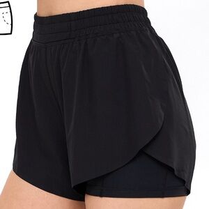 BuffBunny Black Flirty Flo Short Boyshort